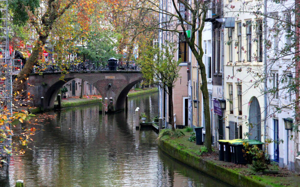 Le canal Audegracht, emblématique d'Utrecht