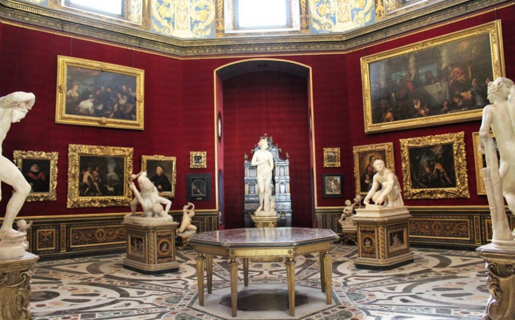 Exhibits in the Uffizi Gallery