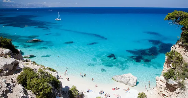 Limestone arch at Cala Goloritzé