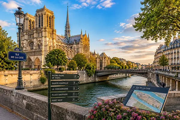 Restored Notre-Dame Paris